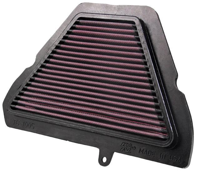 K&N air filter 1050 Speed Trip triangular panel with pink pleated media