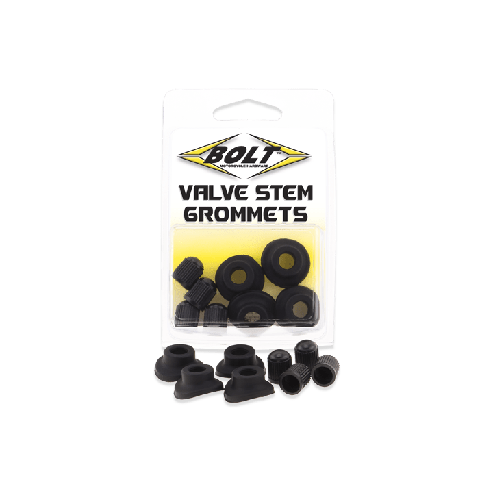 BOLT Ventielgummis und Ventilkappen (Set mit 4) - MxProStoreParts