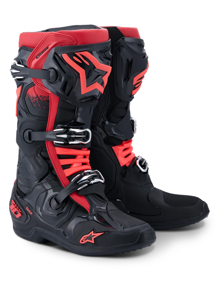 Alpinestars Tech 10 MX Laarzen Zwart/Rood ( 2026 collectie )