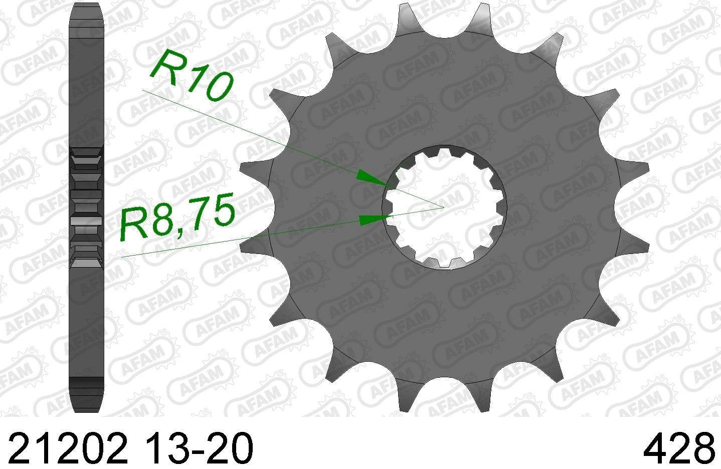 AFAM Vorderkranz Stahl Yamaha YZ 85 02 - MxProStoreParts