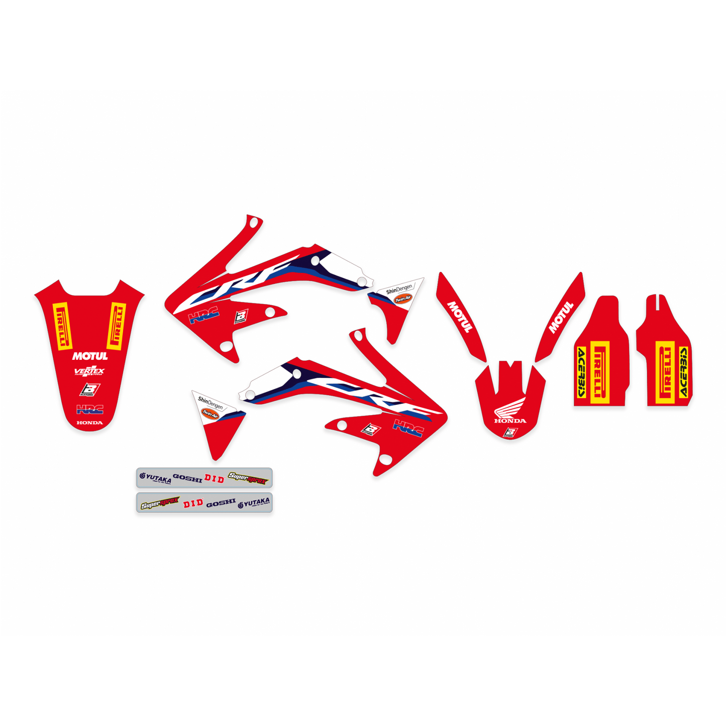 Blackbird Aufkleber-Set Nachbau HRC 2020/2021 Honda CRF 450R 2005 - 2008 - MxProStoreParts