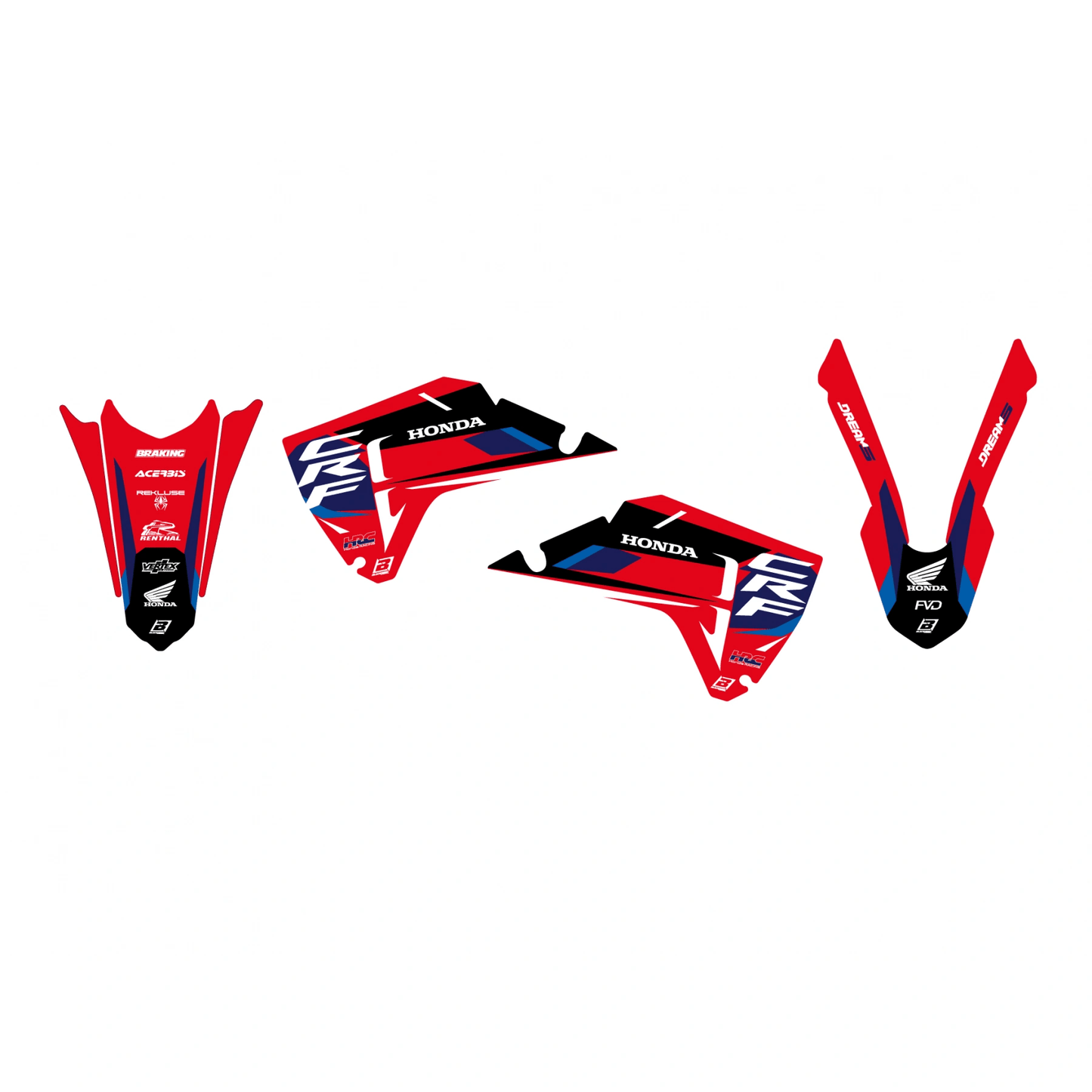 Blackbird Stickerset Dream 5 Honda CRF 250R/450R 2025 - MxProStoreParts