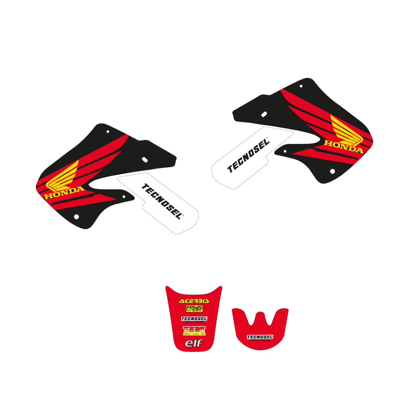 Blackbird stickerset OEM 1998 Honda CR 125R 1998 - 1999 & CR 250R 1997 - 1999 - MxProStoreParts