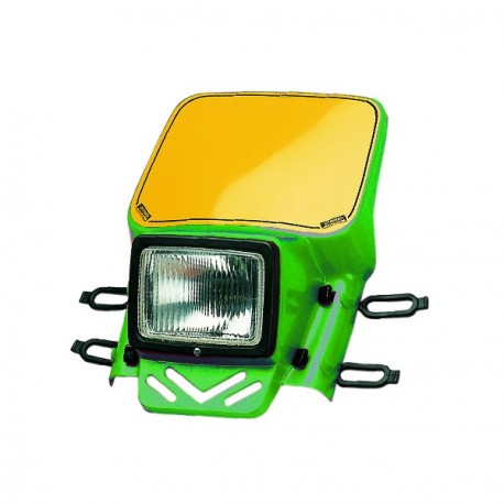 Cemoto enduro headlight complete Green universal