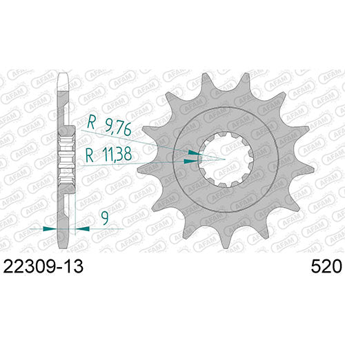 AFAM front sprocket 13 teeth Suzuki RM-Z 250 2013-2017