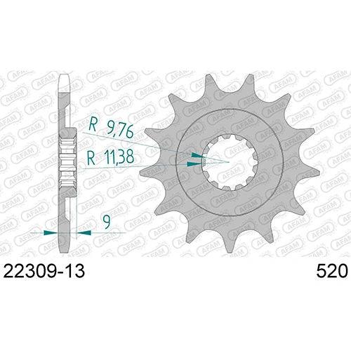 AFAM voortandwiel 13 tands Suzuki RM - Z 250 2013 - 2017 - MxProStoreParts