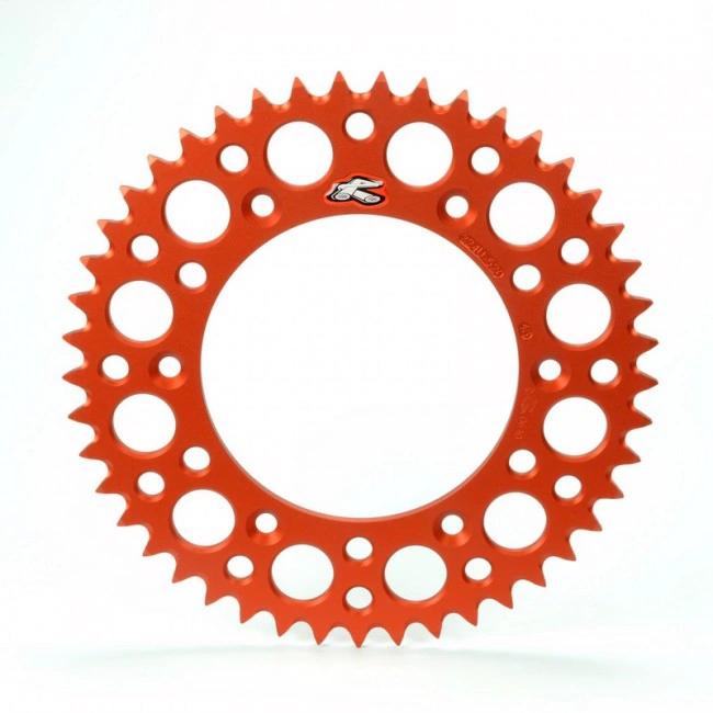 Renthal Hinterkettenrad 49 Zähne Aluminium Orange KTM SX/SX - F/EXC/EXC - F 1990 - & Husqvarna TC/FC/FE/TE 125/150/250/350/450/501 2014 - MxProStoreParts