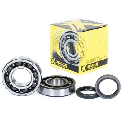ProX Crankshaft Bearing & Seal Kit RM-Z250 10-23; 4-piece set with bearings and seals and yellow ProX box.