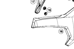 Husqvarna OEM Left side number plate White Husqvarna TC 50 17-19