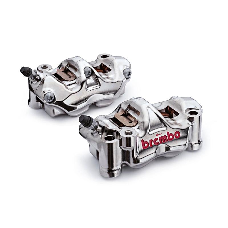 Brembo GP4-RX brake calipers, nickel finish, 100mm, pair
