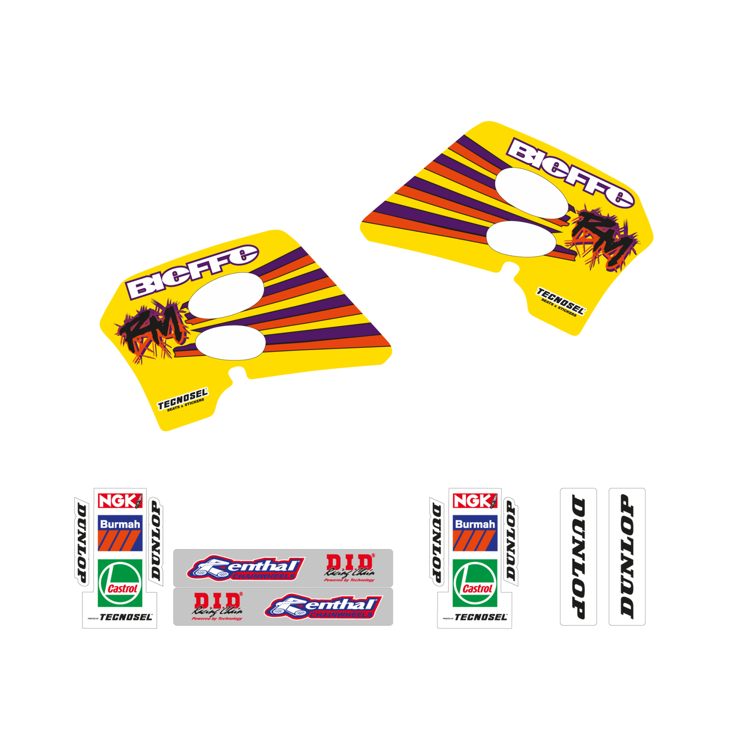 Blackbird stickerset OEM 1993 Suzuki RM 125/250 1993-1995
