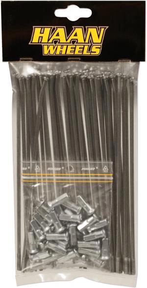 Haan Wheels Achterwiel 18″ RVS spakenset 36 stuks + nippels voor OEM naaf KTM SX/SX - F/EXC/EXC - F 125 - 530 1995 - heden - MxProStoreParts