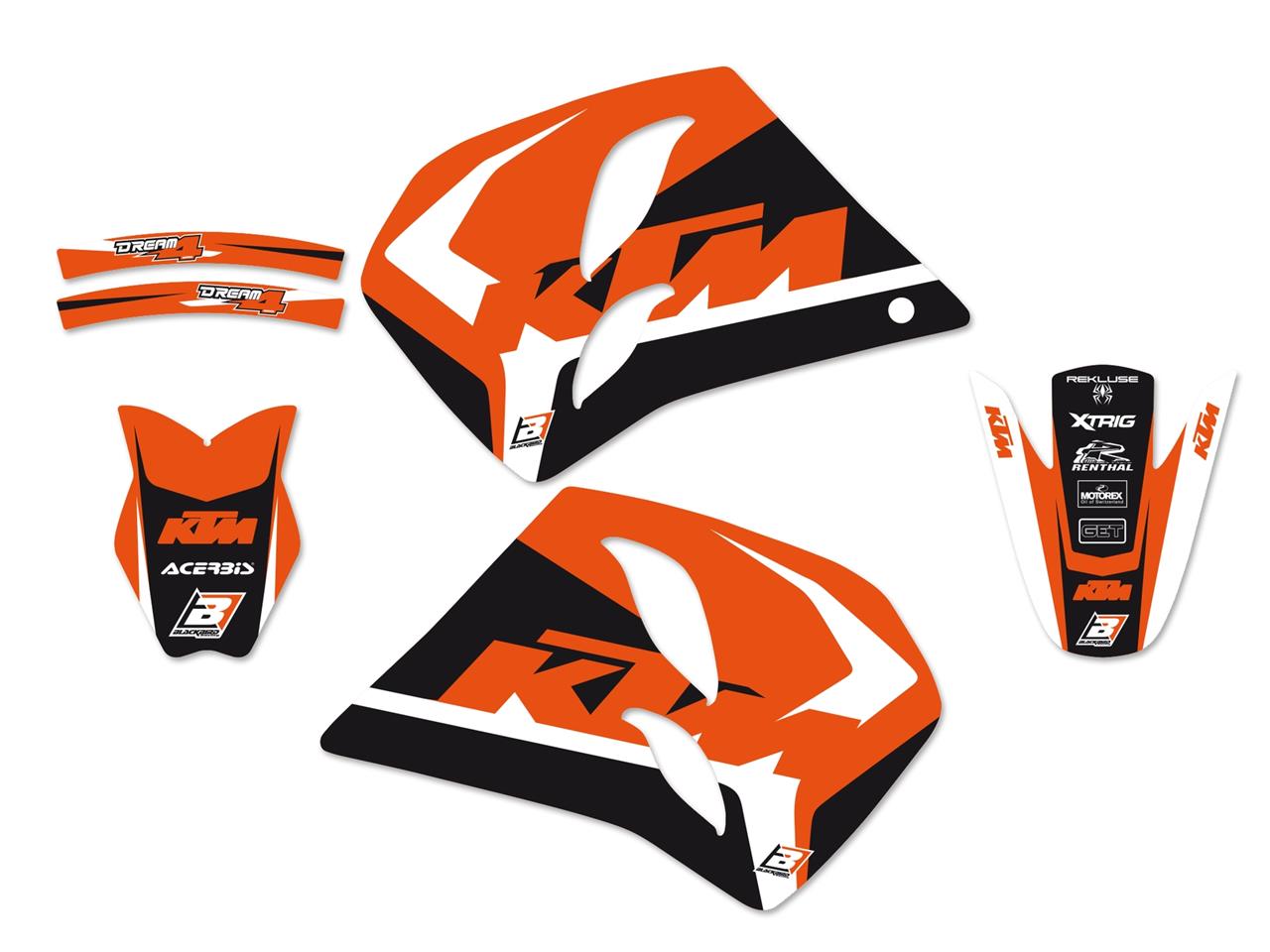 Blackbird Dream 4 stickerset KTM 93-97