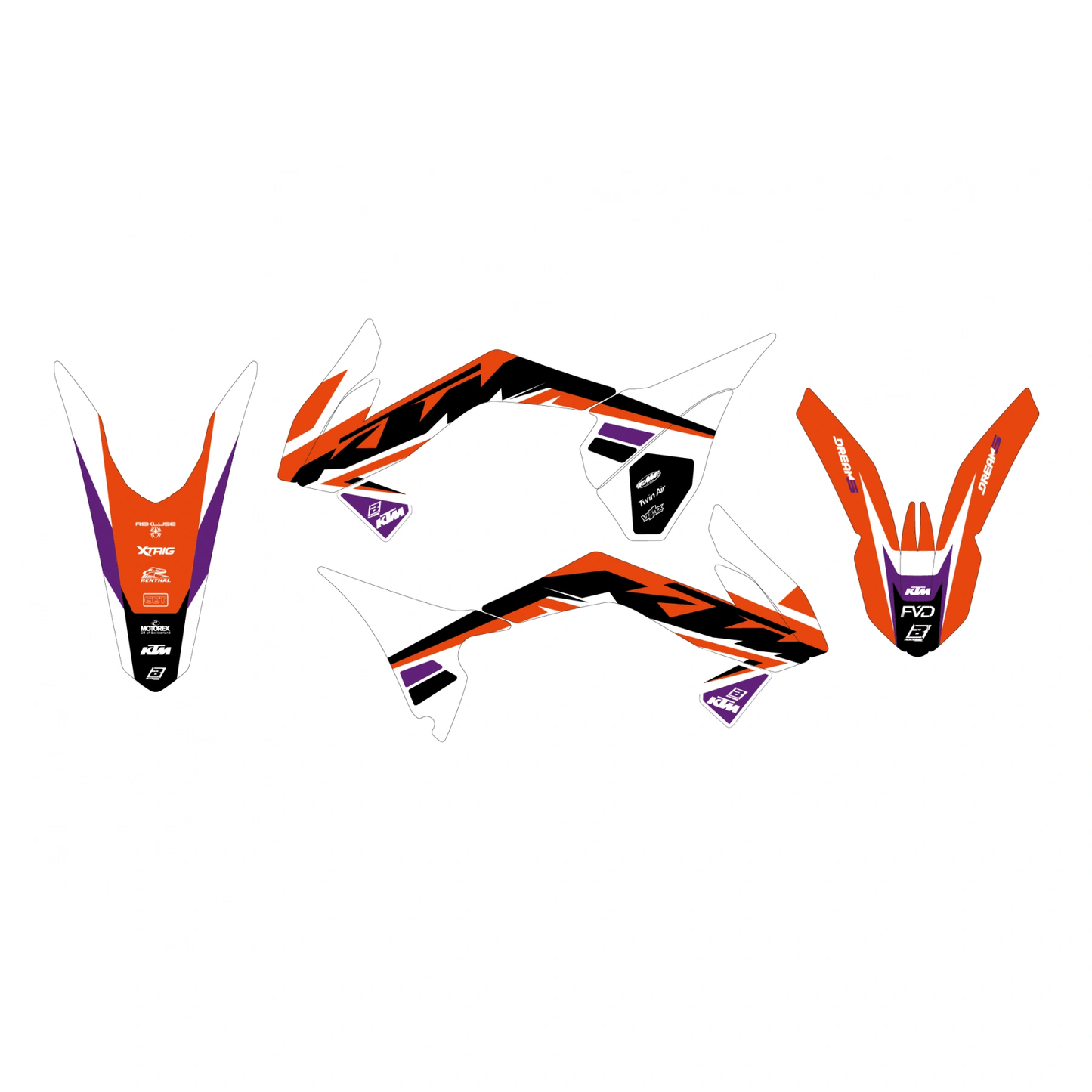 Blackbird Stickerset Dream 5 KTM SX 85 2013 - 2017 - MxProStoreParts