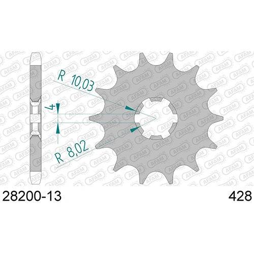 AFAM voortandwiel Suzuki RM 80 82 - 01 & RM 85 02 - 18 & Yamaha YZ 80 85 - 01 - MxProStoreParts