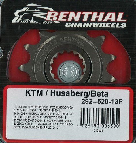 Renthal voortandwiel 13‑tands 520 KTM – Grooved