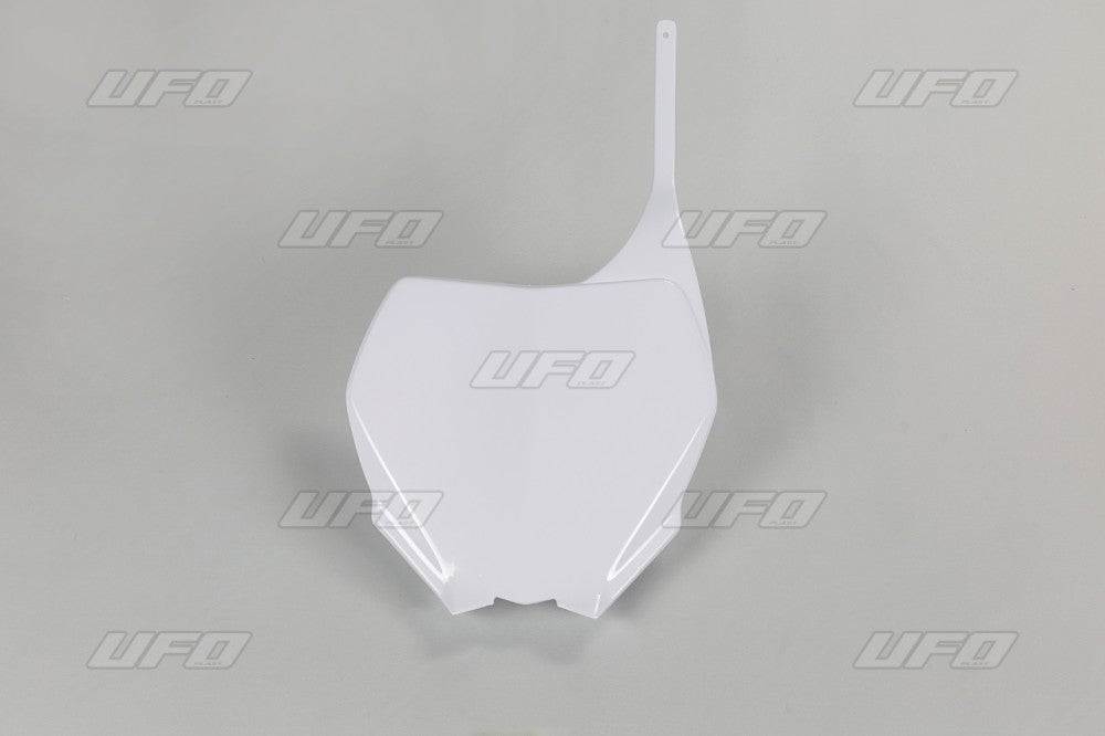 UFO Front number plate YZ 125/250 06-14 YZF250/450 06-09 White 046