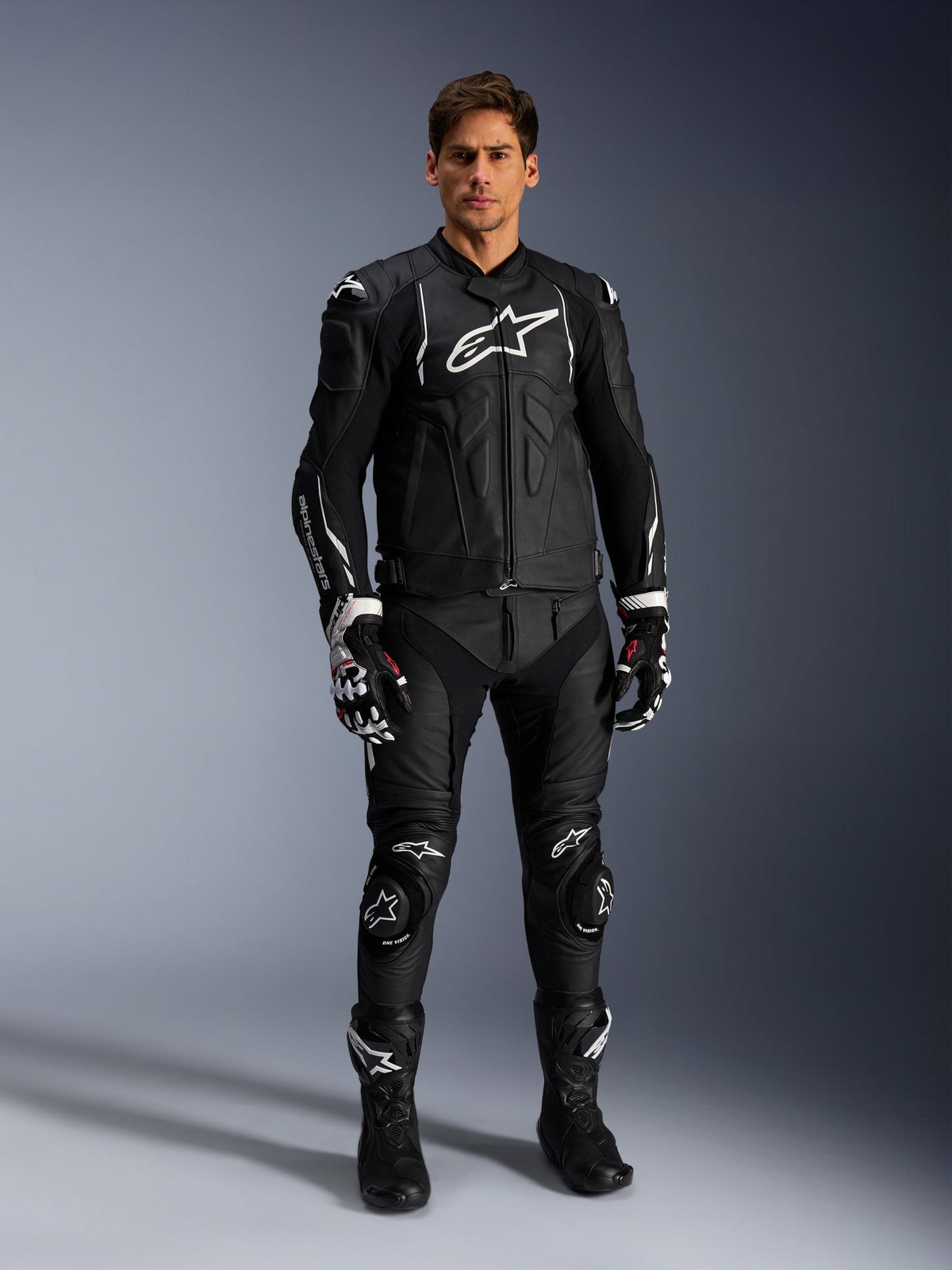 Alpinestars Leather pant Missile v3 Black/White - MxProStoreParts