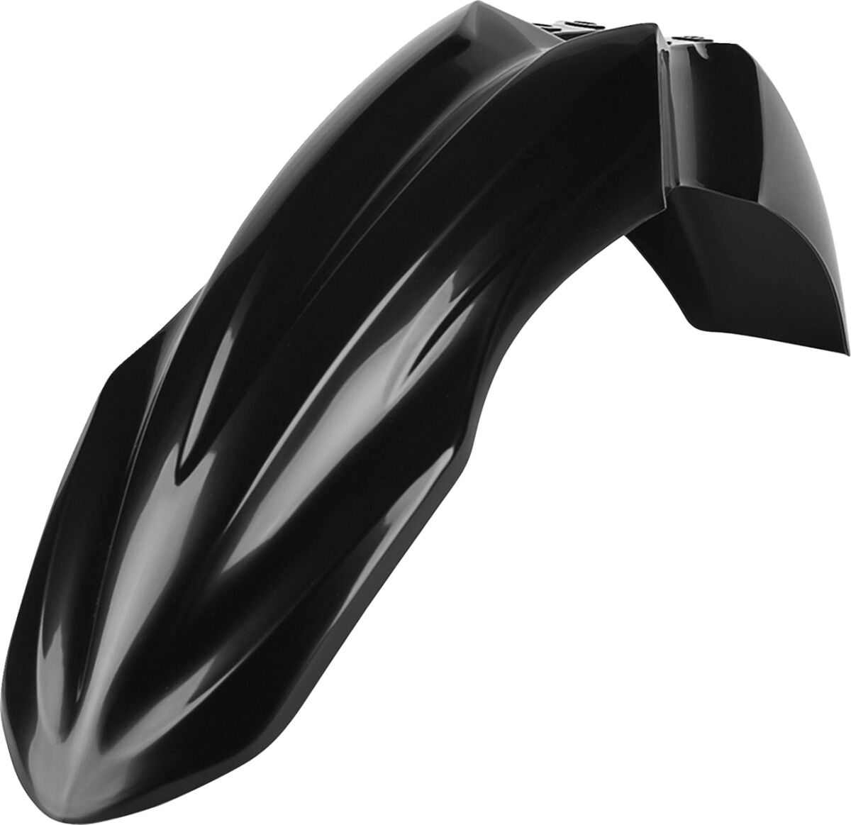 POLISPORT zwart voorspatbord van glanzend kunststof — voor o.a. KAWASAKI KX 250 F (2013–2016) - MxProStoreParts