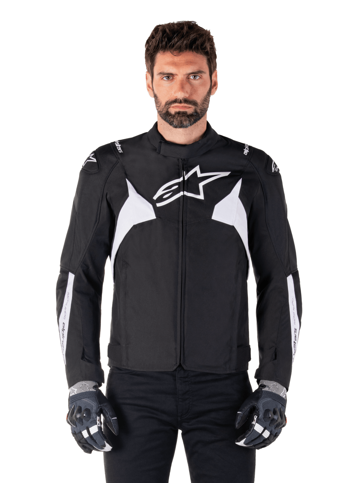 Alpinestars Jacket T-Jaws v4 Waterproof Black/White - MxProStoreParts
