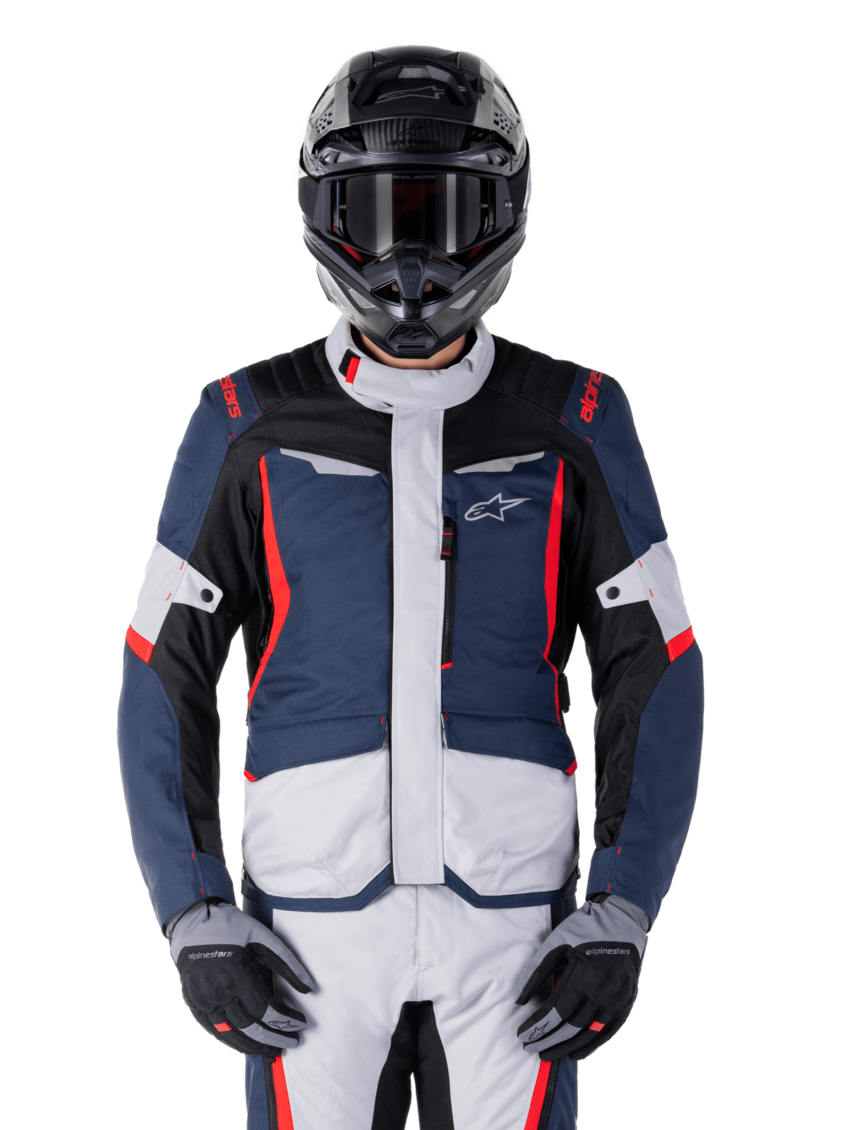 Alpinestars Jacket ST-1 Waterproof Dark Blue/Black/Red - MxProStoreParts