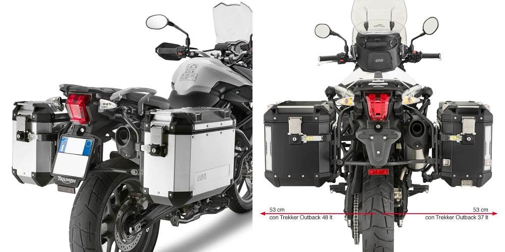 Givi Tubular pannier holder for Trekker Outback Triumph Tiger 800/800XC (11-13)
