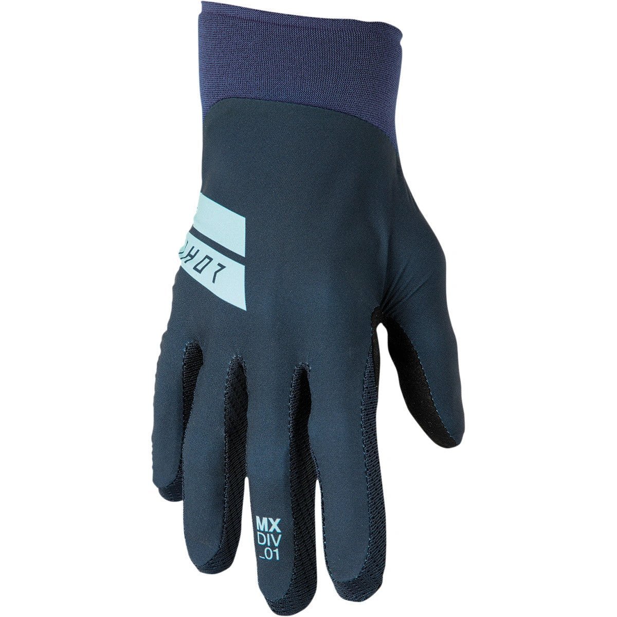 Thor 2022 Größe S Agile Hero Cross Handschuhe für Erwachsene Mitternacht / Mint - MxProStoreParts