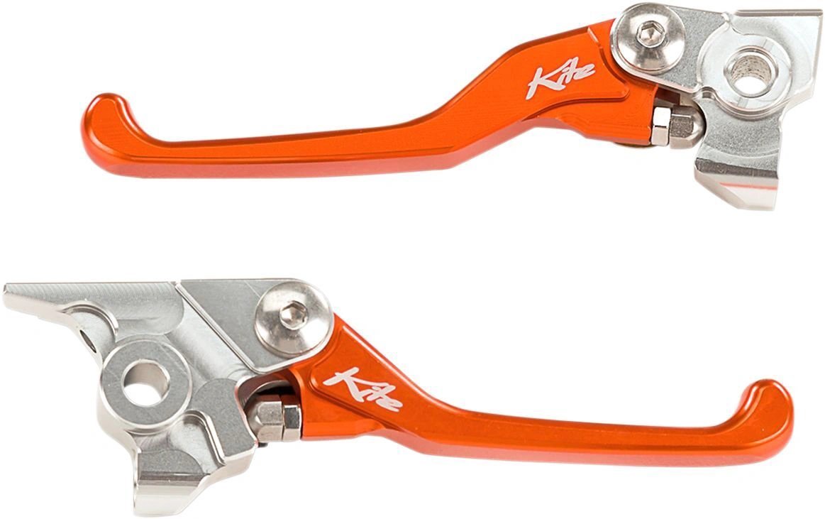 Kite onbreekbare klaphendel set oranje KTM SX/SX 125/150 16 - & SX/SX - F 250 - 450 14 - & EXC/EXC - F 250 - 500 14 - & Husqvarna TC 250 14 - 16 & TE 250/300 14 - 16 & FC 250/350/450 14 - 15 & FE 250/350/450/501 14 - 16 & Sherco - MxProStoreParts