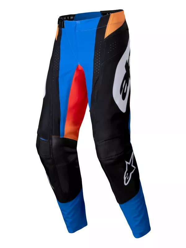 Alpinestars 2025 Techstar Melt volwassen cross broek Oranje / Blauw