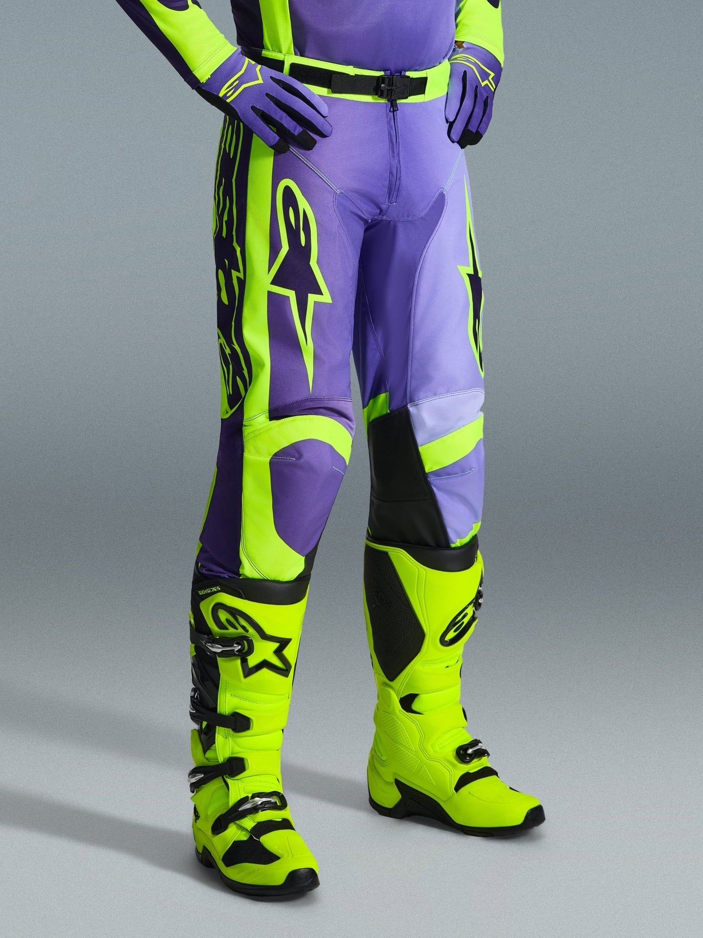Alpinestars Racer Portl Hose 2026 Lila Gelb Fluo - MxProStoreParts