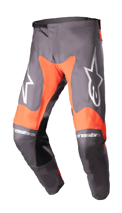 Alpinestars 2023 Racer Hoen volwassen cross broek Grijs / Hot Oranje - MxProStoreParts