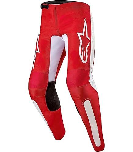 Alpinestars 2024 Fluid Lurv volwassen cross broek Mars Rood/Wit ( maat 32 ) - MxProStoreParts