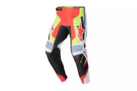 Alpinestars 2023 Fluid Agent volwassen cross broek Zwart / Rood / Fluor Geel - MxProStoreParts