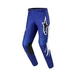 Alpinestars 2024 Fluid Lucent volwassen cross broek Blue Ray / Wit - MxProStoreParts