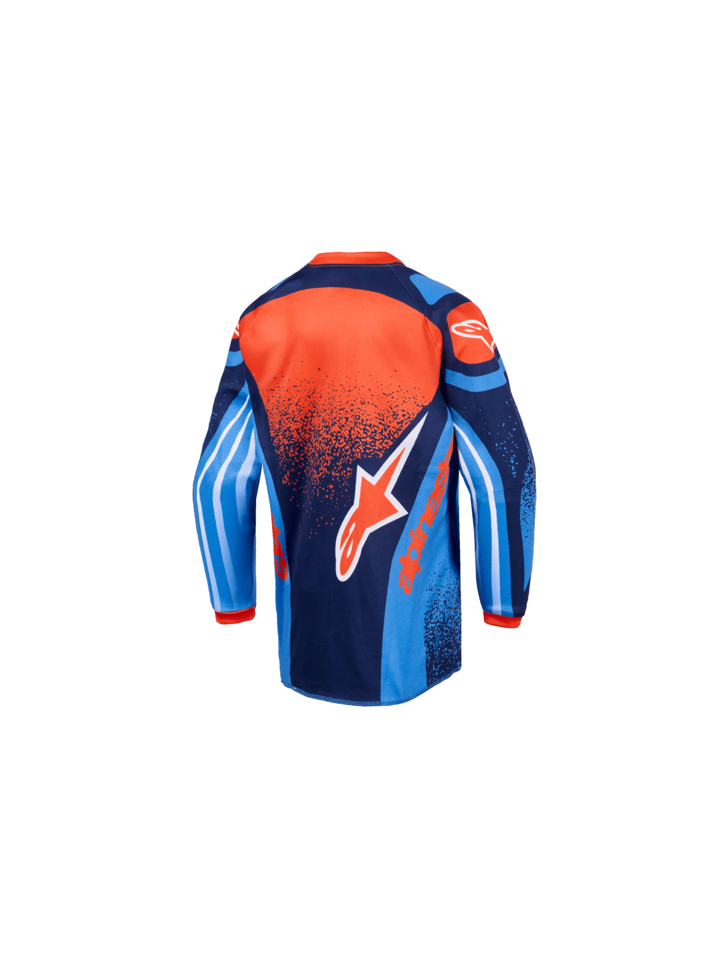 Alpinestars Kinder Racer Nomur Trikot in Dunkelnavy, Orange und UCLA Blau - MxProStoreParts