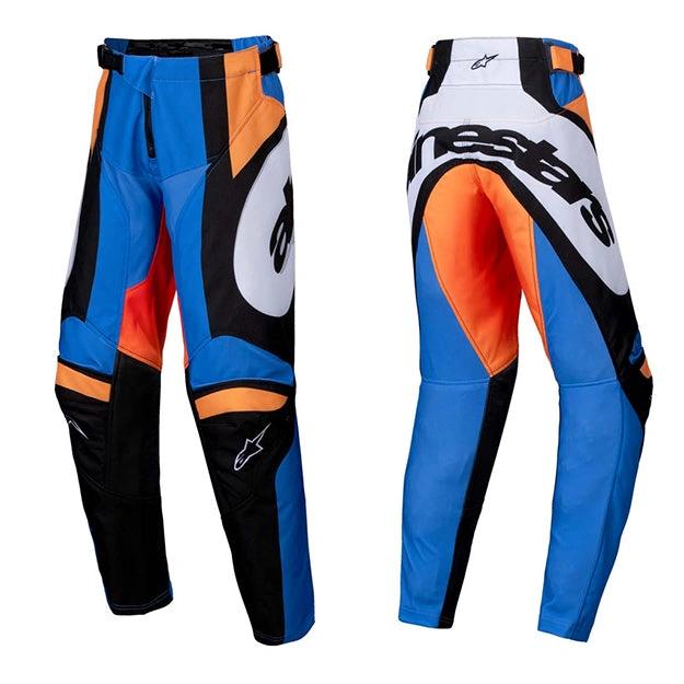 Alpinestars 2025 Racer Melt Kinder cross broek Oranje / Blauw