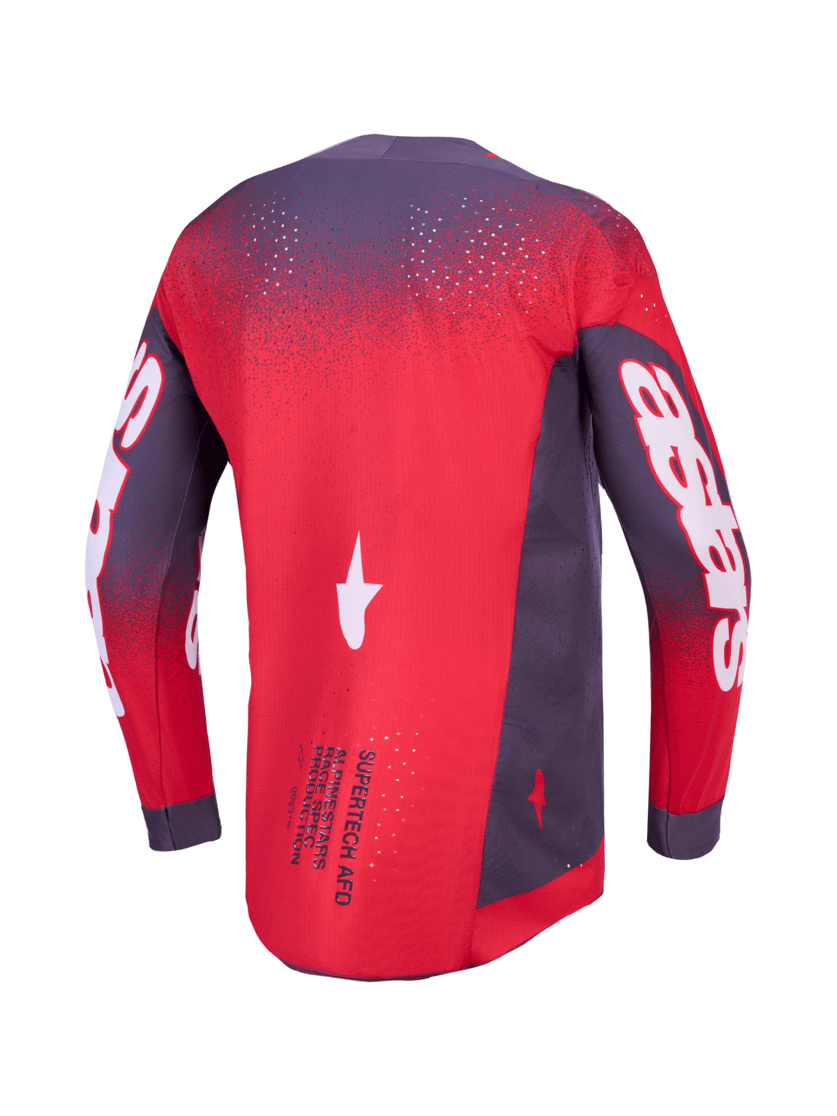 Alpinestars Supertech Hiten AFD Jersey 2027 Graystone Rood Fluo Licht Lilac - MxProStoreParts