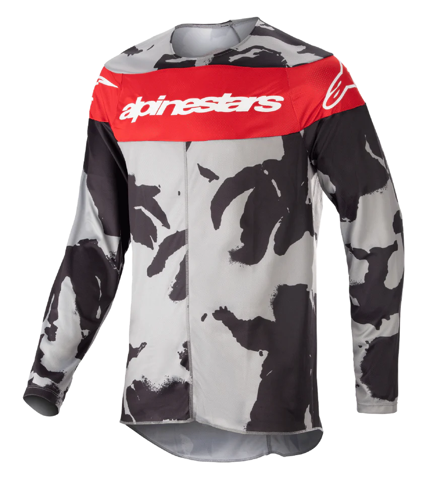 Alpinestars 2023 Racer Tactical volwassen cross shirt Rood / Camo