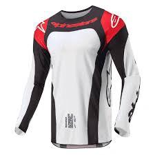 Alpinestars 2024 Techstar Ocuri Mars Erwachsenen Cross-Shirt Rot / Weiß / Schwarz - MxProStoreParts