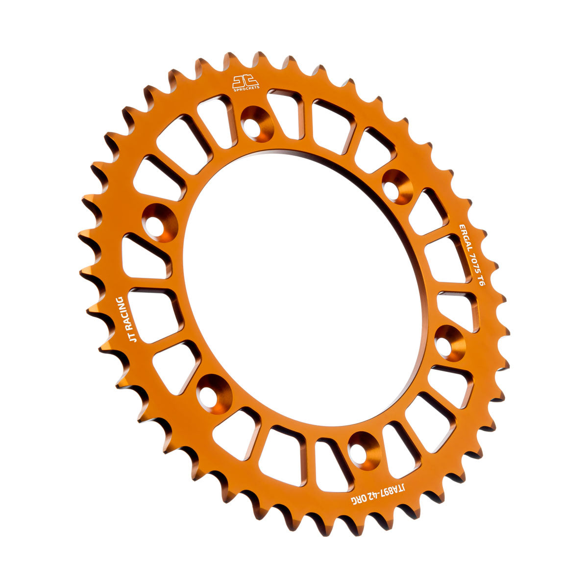 JT Rear Alu Sprocket 7075 T6 Orange JTA897.42ORG - MxProStoreParts