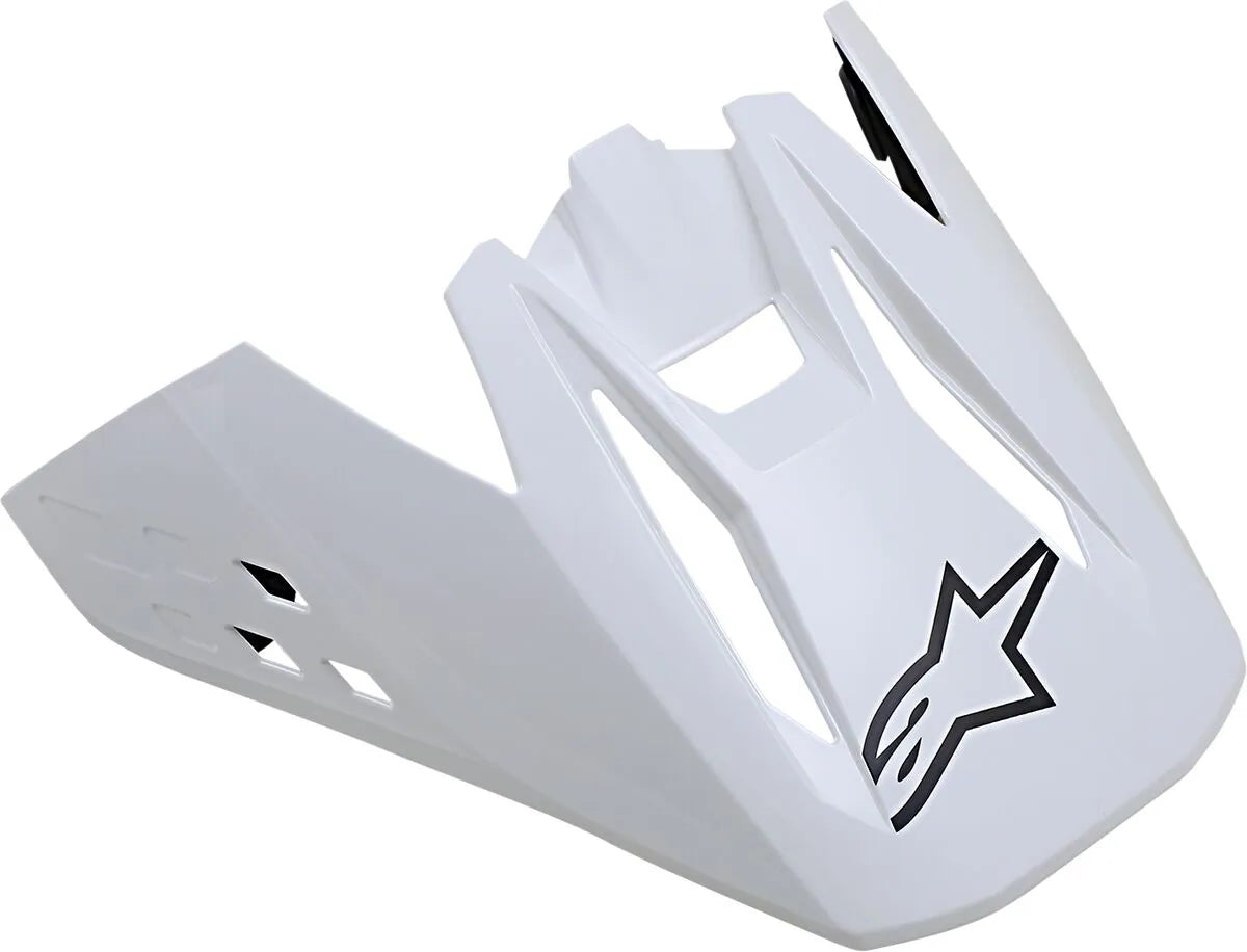 Alpinestars S-M5 Solid helmklep – Wit glanzend
