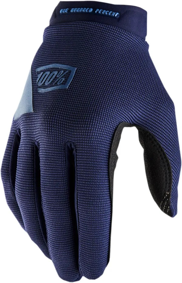 100% Ridecamp damescrosshandschoenen leiblauw/donkerblauw