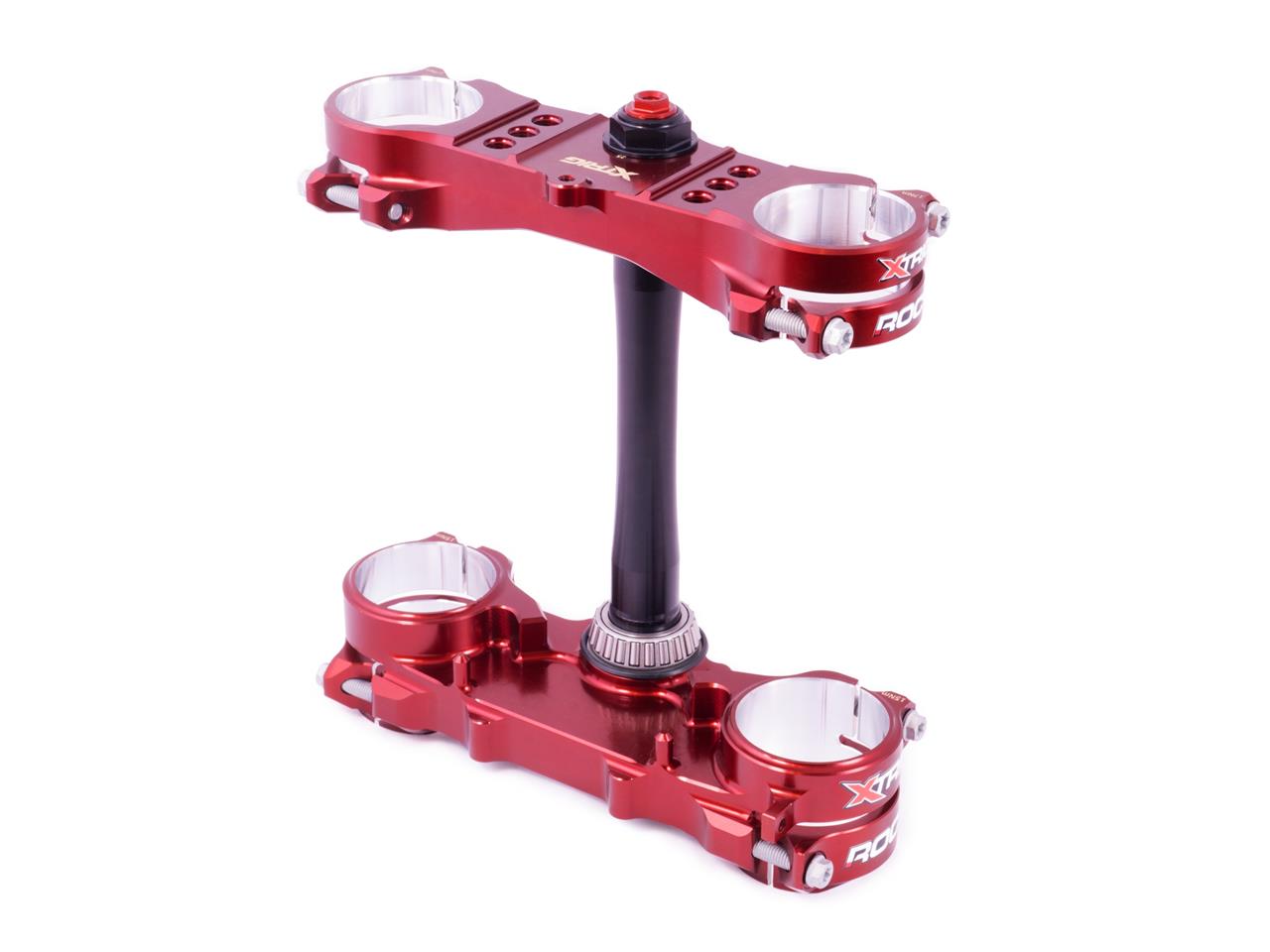 X-Trig Rocs kroonplaten offset 23-25mm Rood Yamaha YZ 250F 2012-2022 & YZ 450F 2010-2015 & 2018-2022