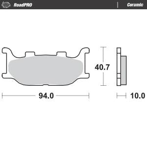 Moto Master Road Pro Ceramic 403804 brake pads