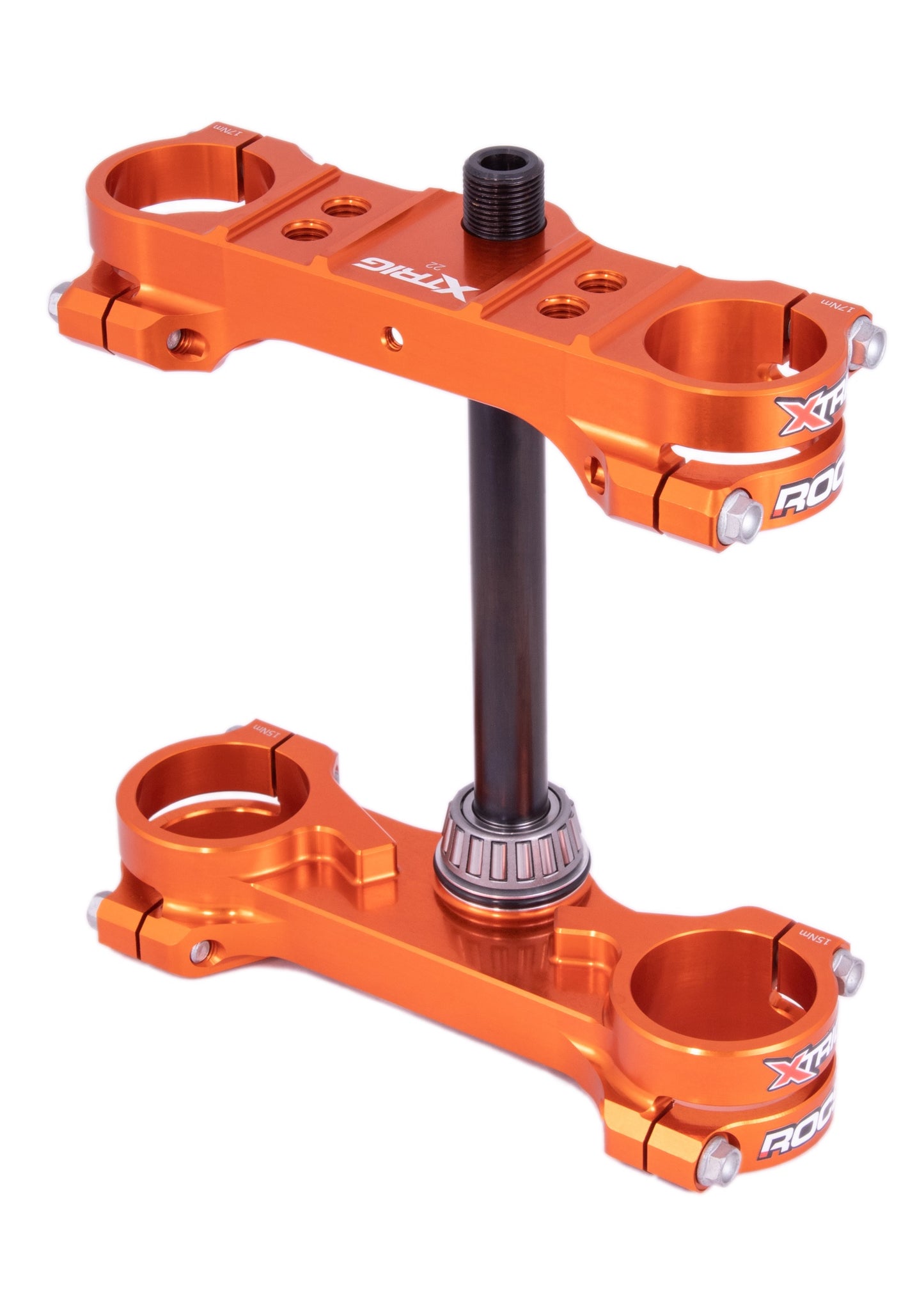 X-Trig Rocs Triple Clamps Orange KTM SX 85 2014- & Husqvarna TC 85 2014- & Gas Gas MC 85 2021-