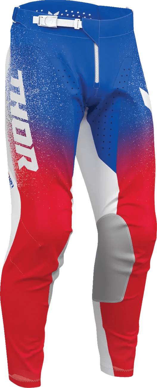 THOR Launchmode Air crossbroek – Blauw/Rood/Wit