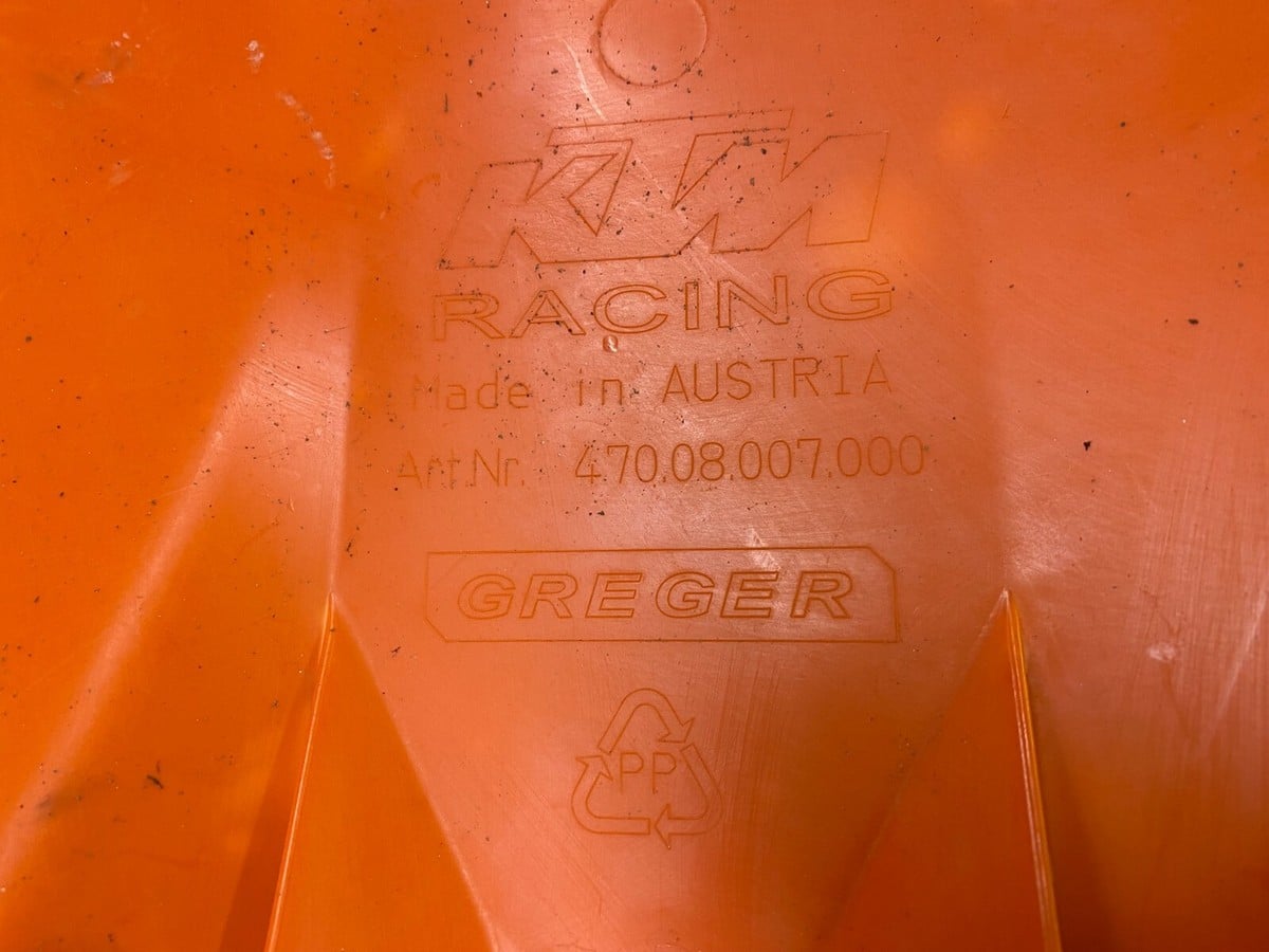 KTM Origineel voornummerplaat Oranje KTM SX 85 2003-2008