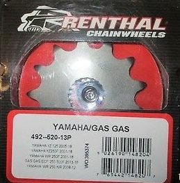 Renthal Vorderritzel 14 Zähne Stahl für Gas Gas EC 250F & EC 300F, Yamaha YZ 125 & YZ 250F & WR 250F, Fantic XX/XE 125 - MxProStoreParts