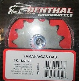 Renthal voortandwiel 13 tands staal Gas Gas EC 250F & EC 300F, Yamaha YZ 125 & YZ 250F & WR 250F, Fantic XX/XE 125