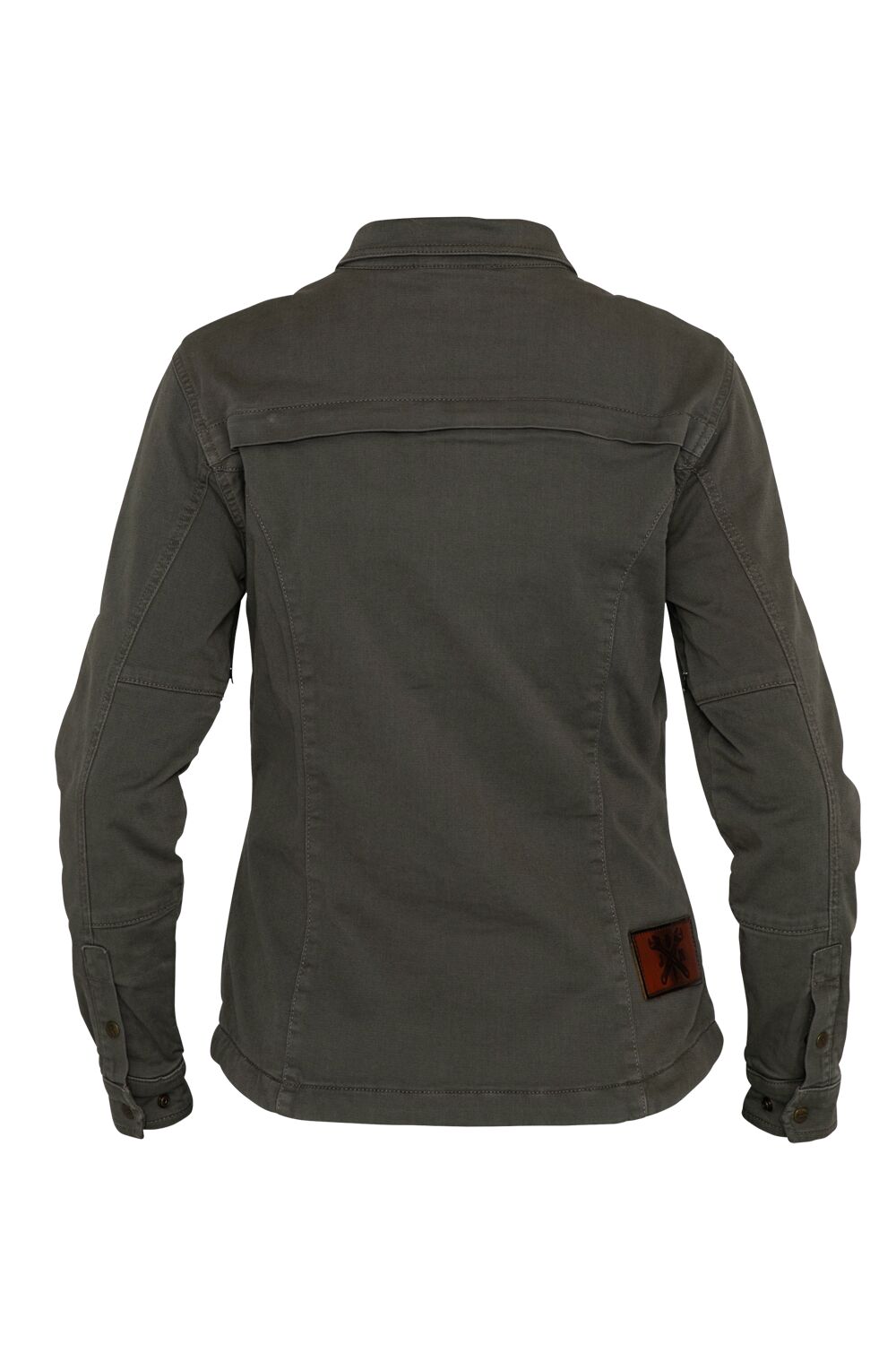 JOHN DOE Motoshirt damesjas olijfgroen XL - MxProStoreParts